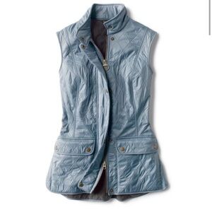Barbour Quilted Blue Vest